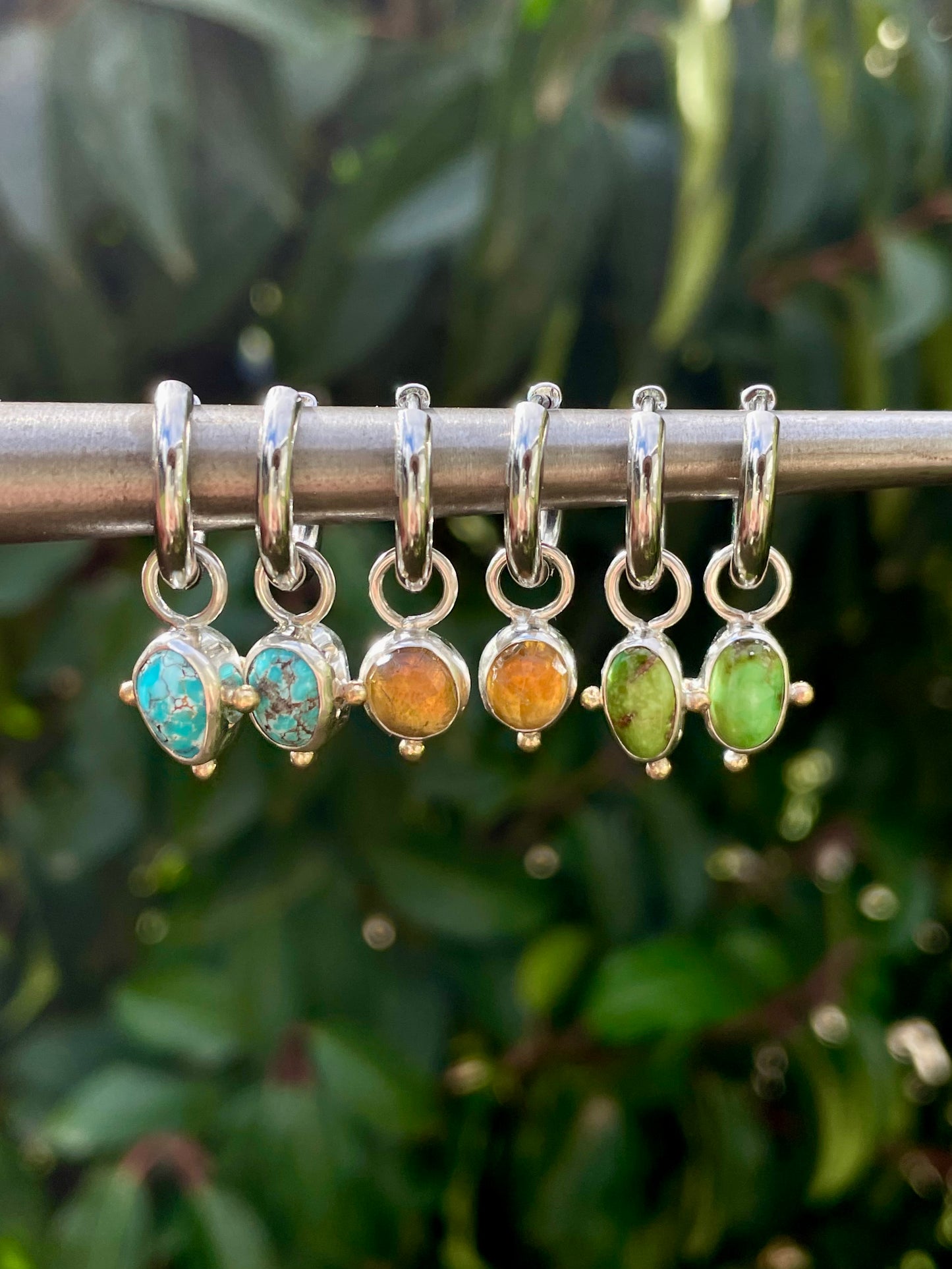 Sonoran Turquoise Huggie Hoop