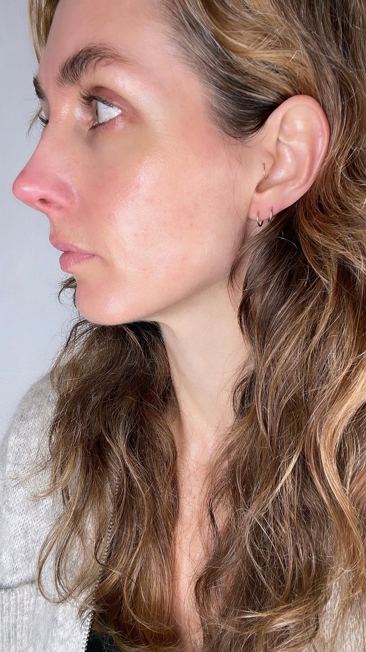 Made to order- Minimalist Hoops in Silver and Gold *Live your life collection