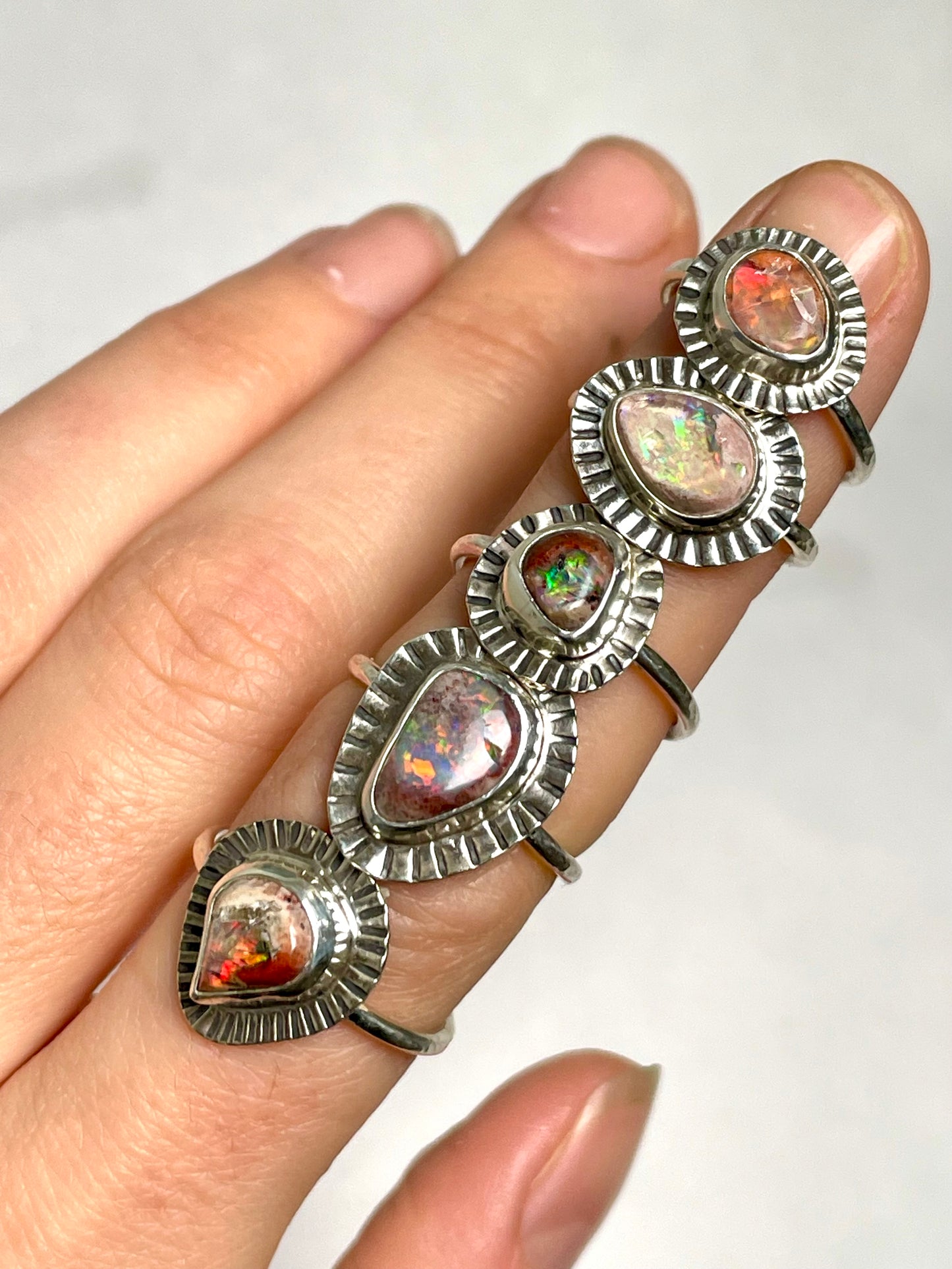 Mexican Fire Opal size 7