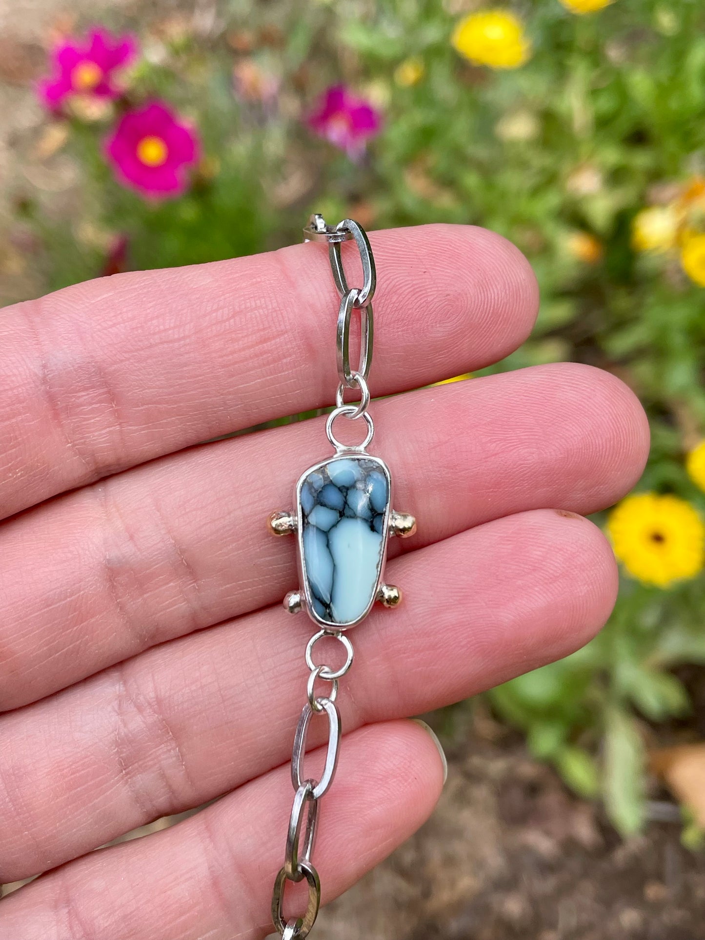Variscite Chain Bracelet