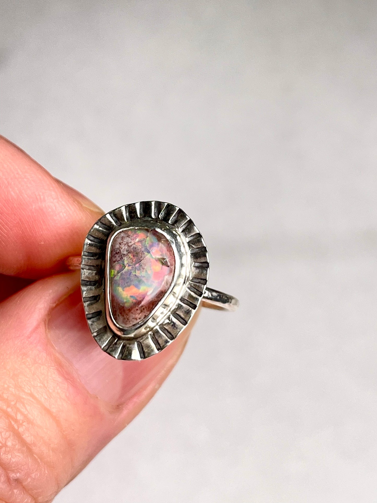 Mexican Fire Opal size 8