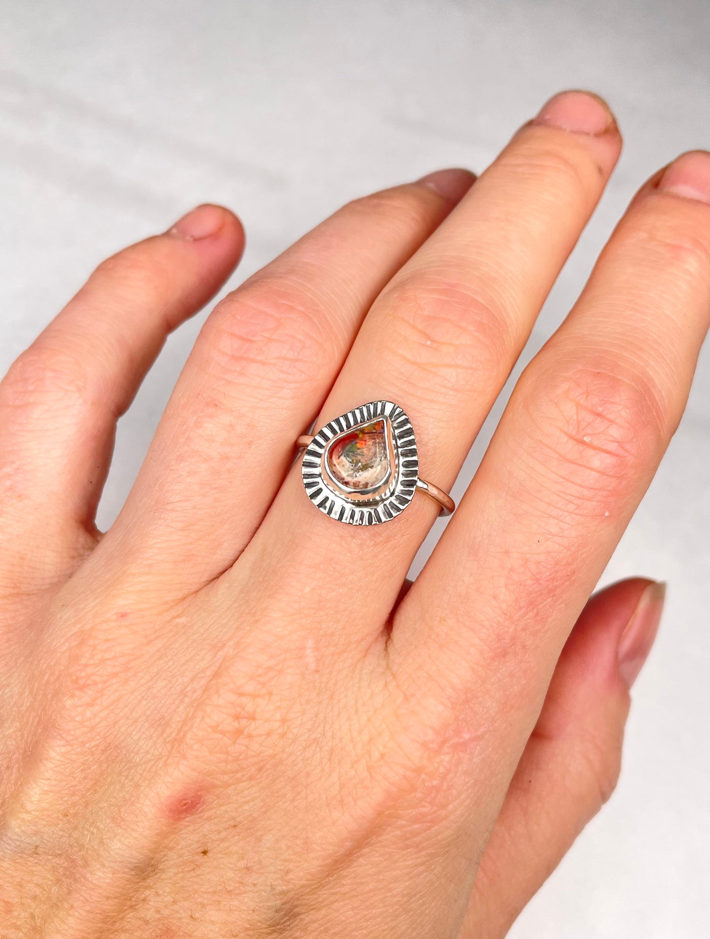 Mexican Fire Opal size 9