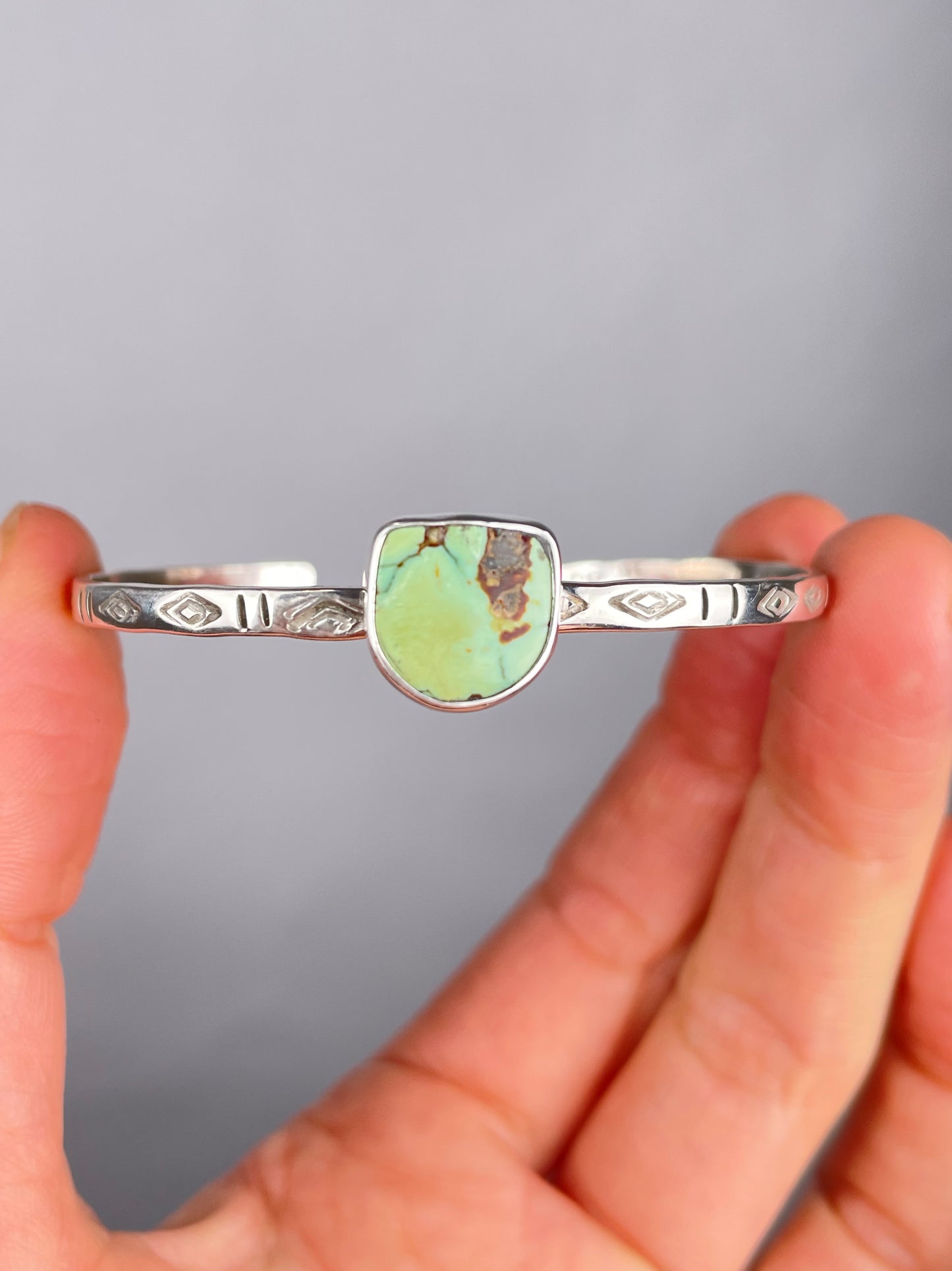 Sterling Silver Variscite Cuffs