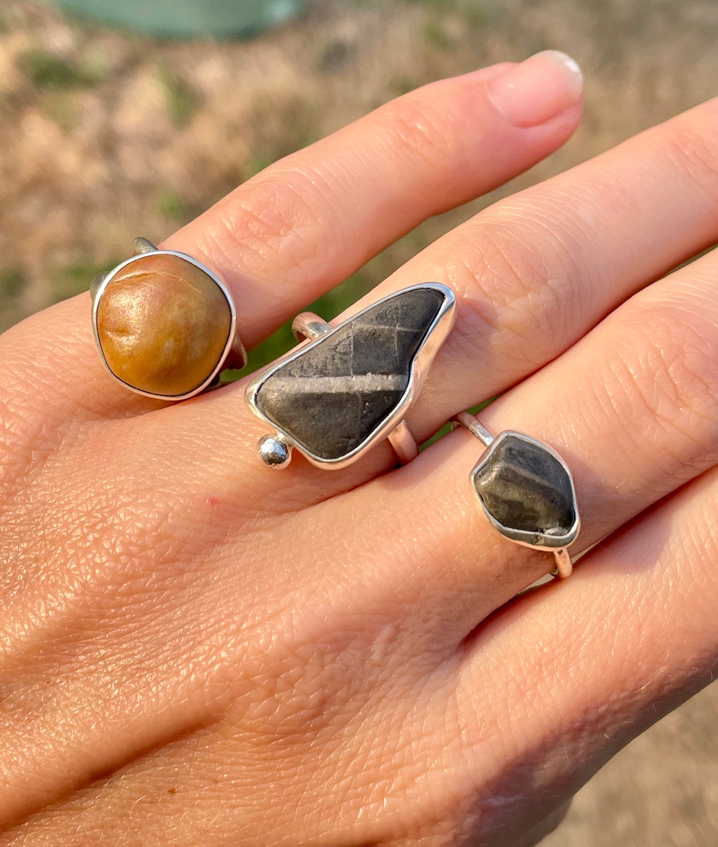 Western Washington Beach Rock Rings