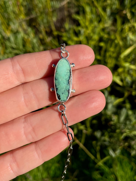 Variscite Chain Bracelet 1