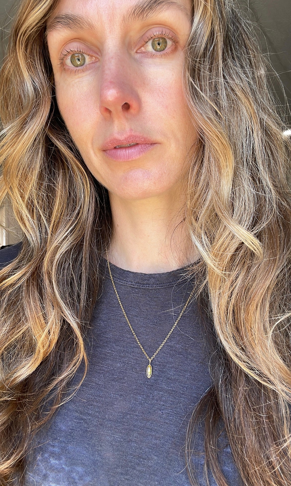 Mexican Fire Opal Pendant in 14k Gold