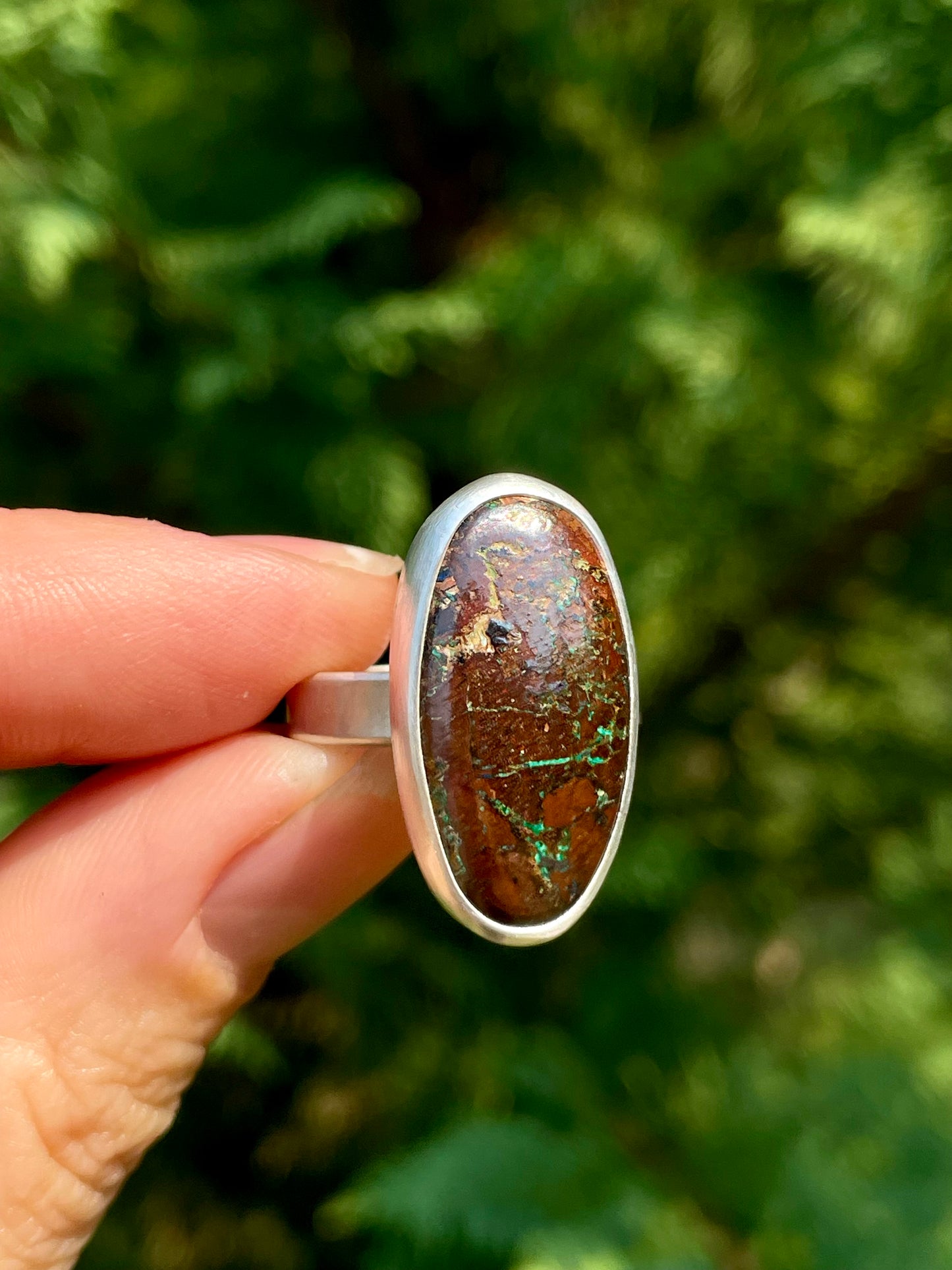 Boulder Opal Ring size 8.75