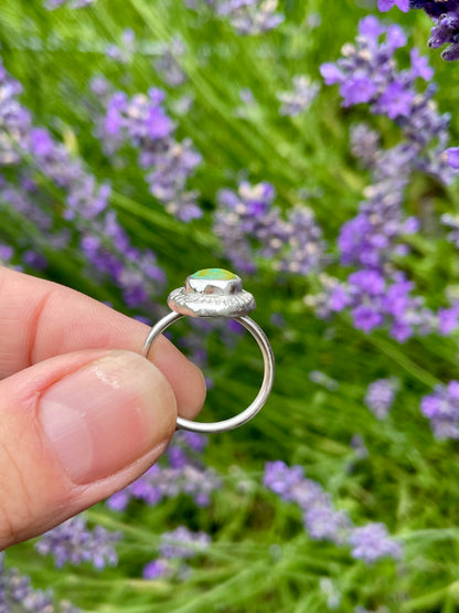 Recycled Turquoise Ring size 7