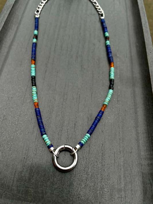 Beaded charm holder Necklace no5