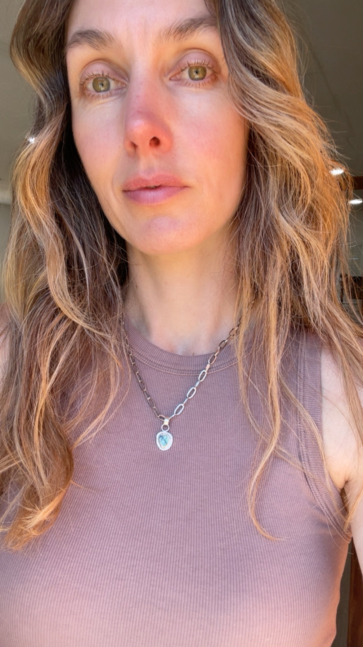 Alpine lake Variscite Necklace