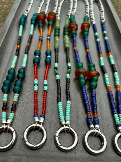 Beaded charm holder Necklace no4