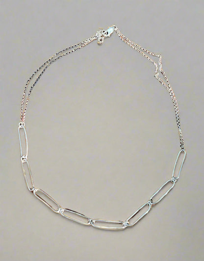 Handcrafted Paperclip Chain Necklace