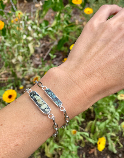 Large Horizontal chain bracelet