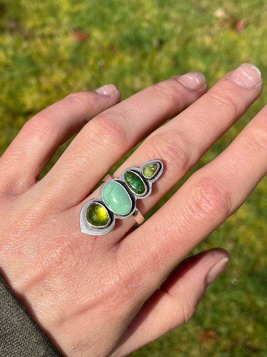 The Green Goddess Ring Size 5.5-9.5