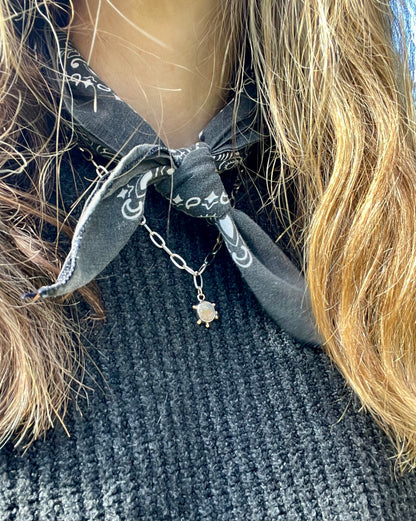 Mexican Fire Opal Chain Necklace 2