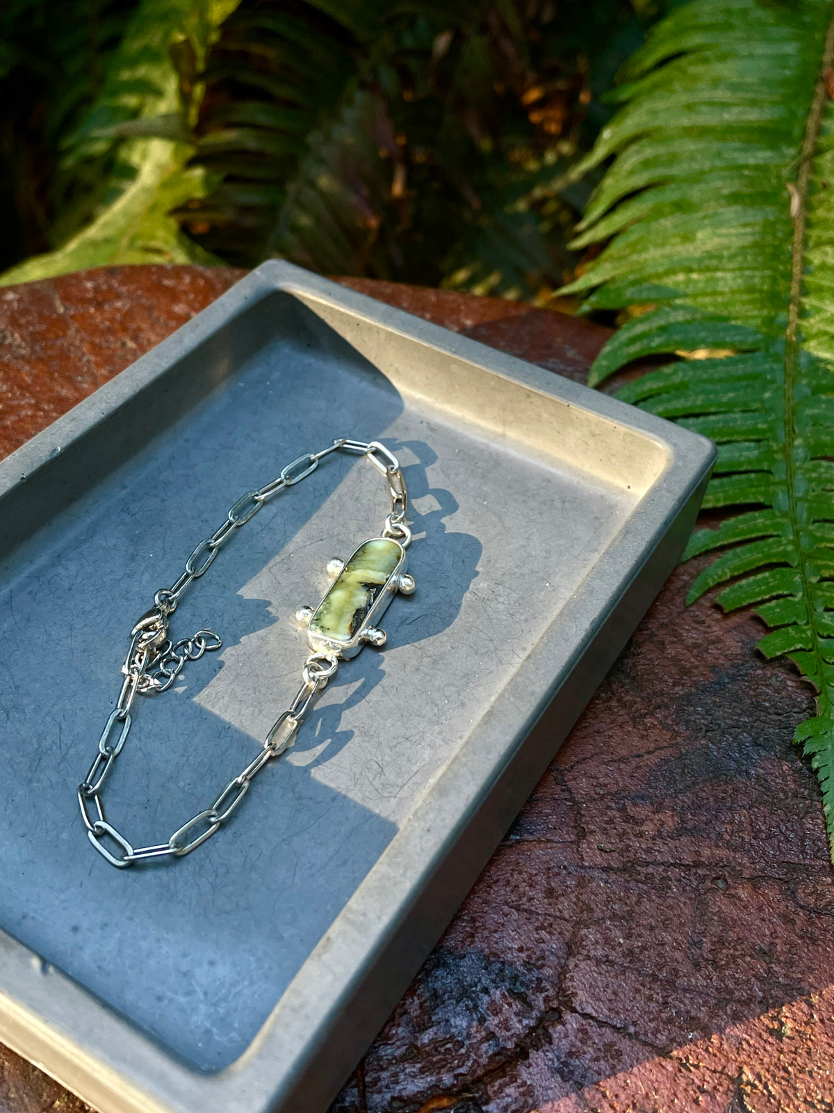 Variscite Chain Bracelet 2