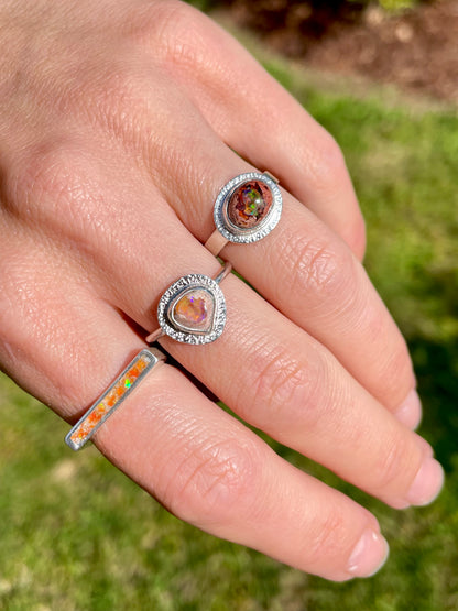 Opal Inlay Ring size 8