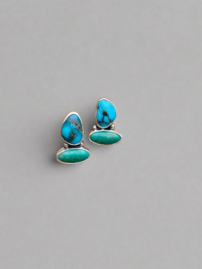 Double Turquoise Studs