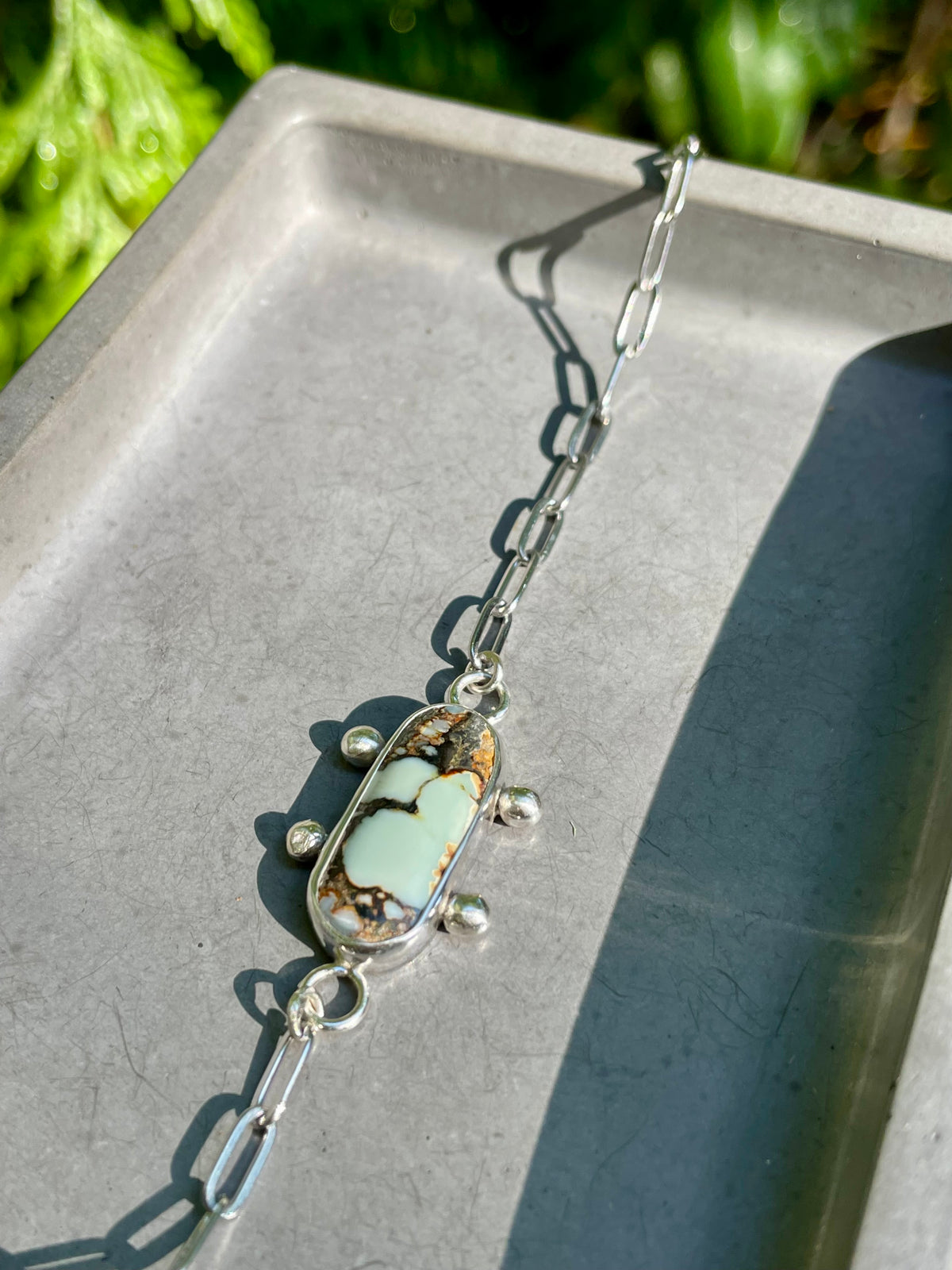 Variscite Chain Bracelet