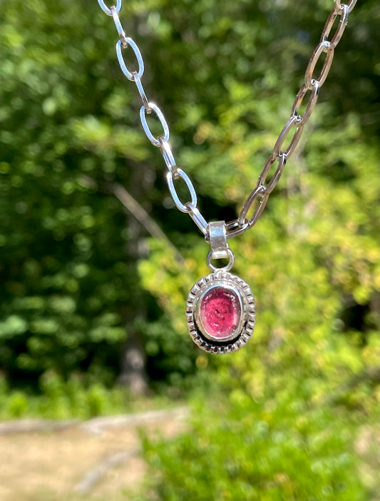 Fuchsia Tourmaline Necklace