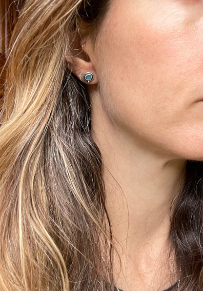 Australian Opal Stud Earrings