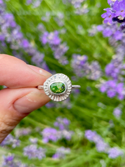 Recycled Turquoise Ring size 6