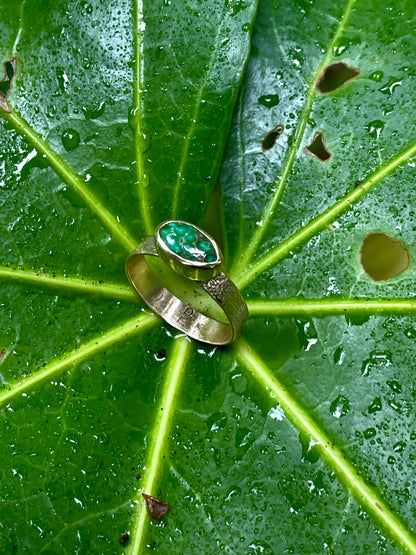 Sonoran Turquoise Gold Ring
