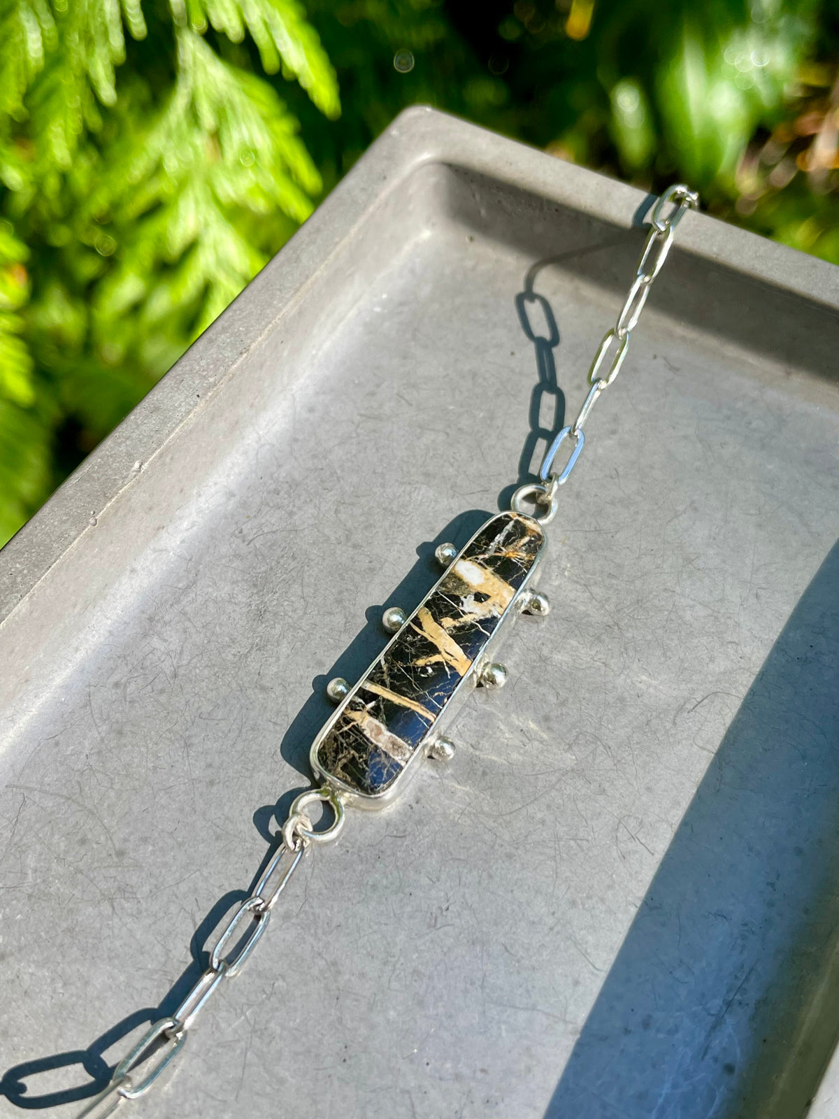 San Pedro Variscite Chain Bracelet