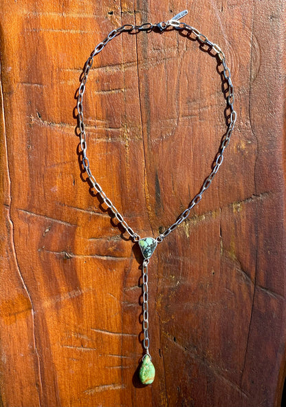 Turquoise Lariat Necklace 2