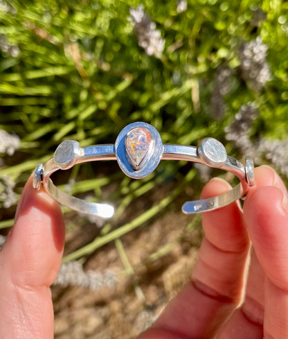 Recycled Mexican Fire Opal Cuff