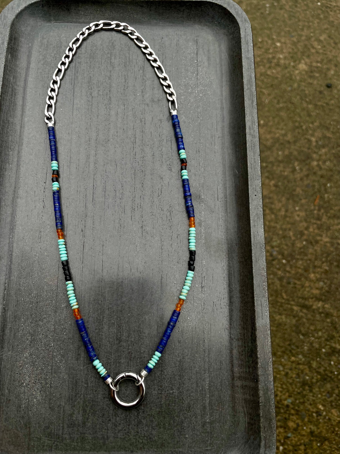 Beaded charm holder Necklace no5