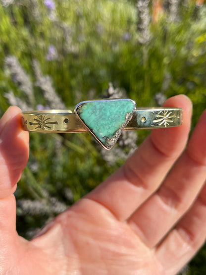 Mixed Metal Variscite Cuff 2