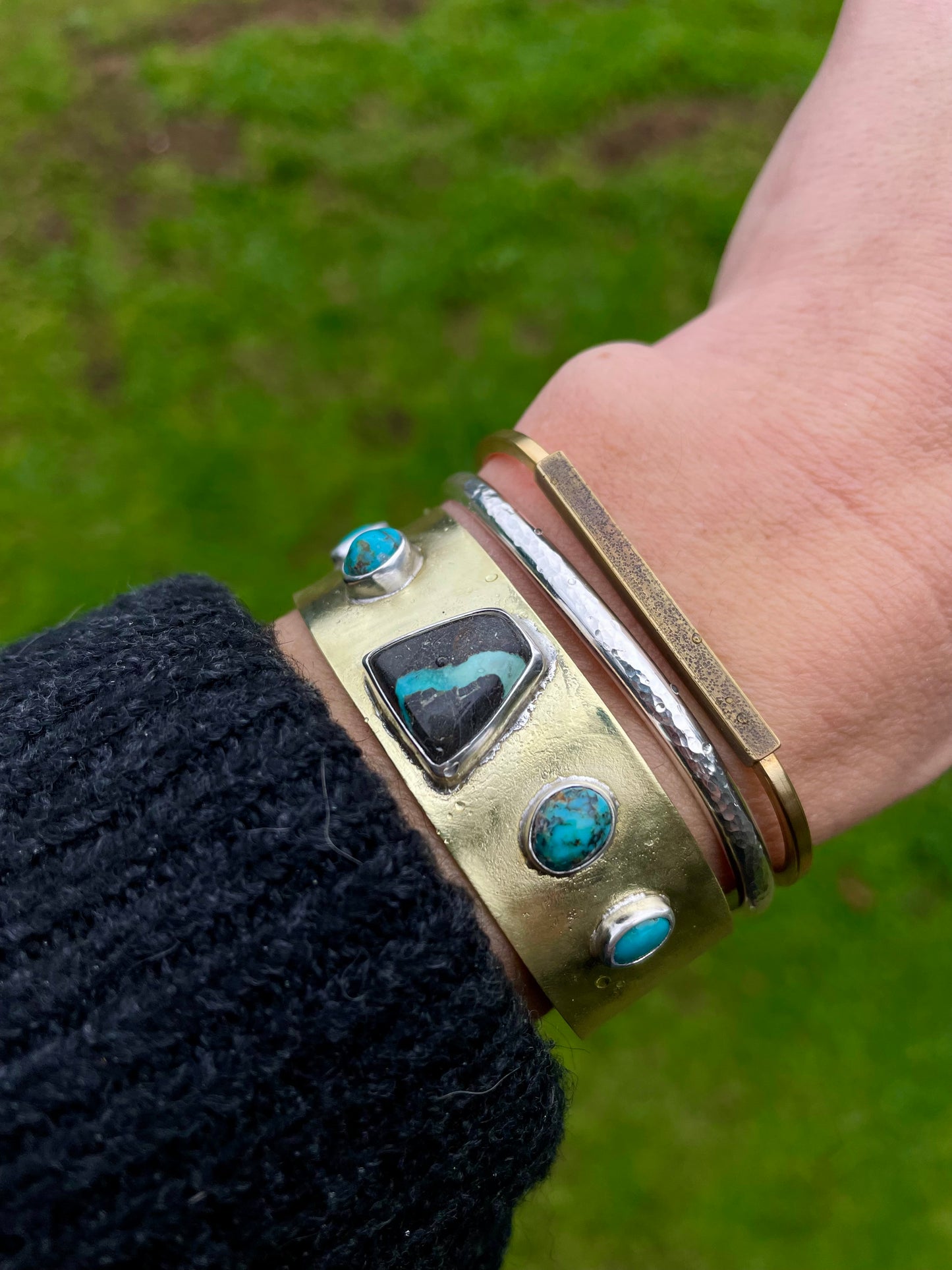Turquoise statement cuff 1