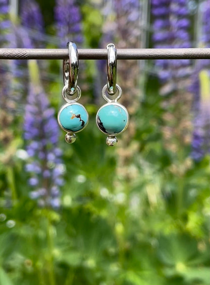 Cananea Turquoise Huggie Hoops 1