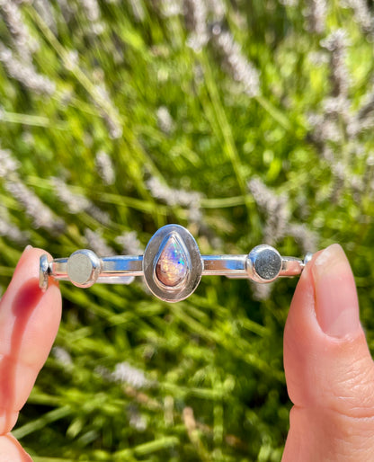 Recycled Mexican Fire Opal Cuff