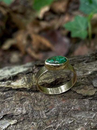 Sonoran Turquoise Gold Ring