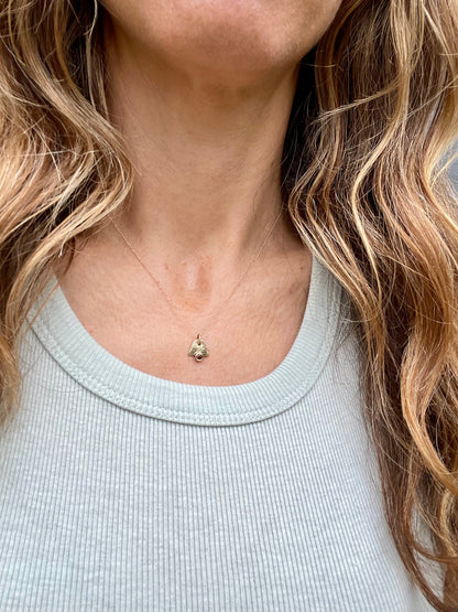 Gold Pendant with Oregon Sunstone