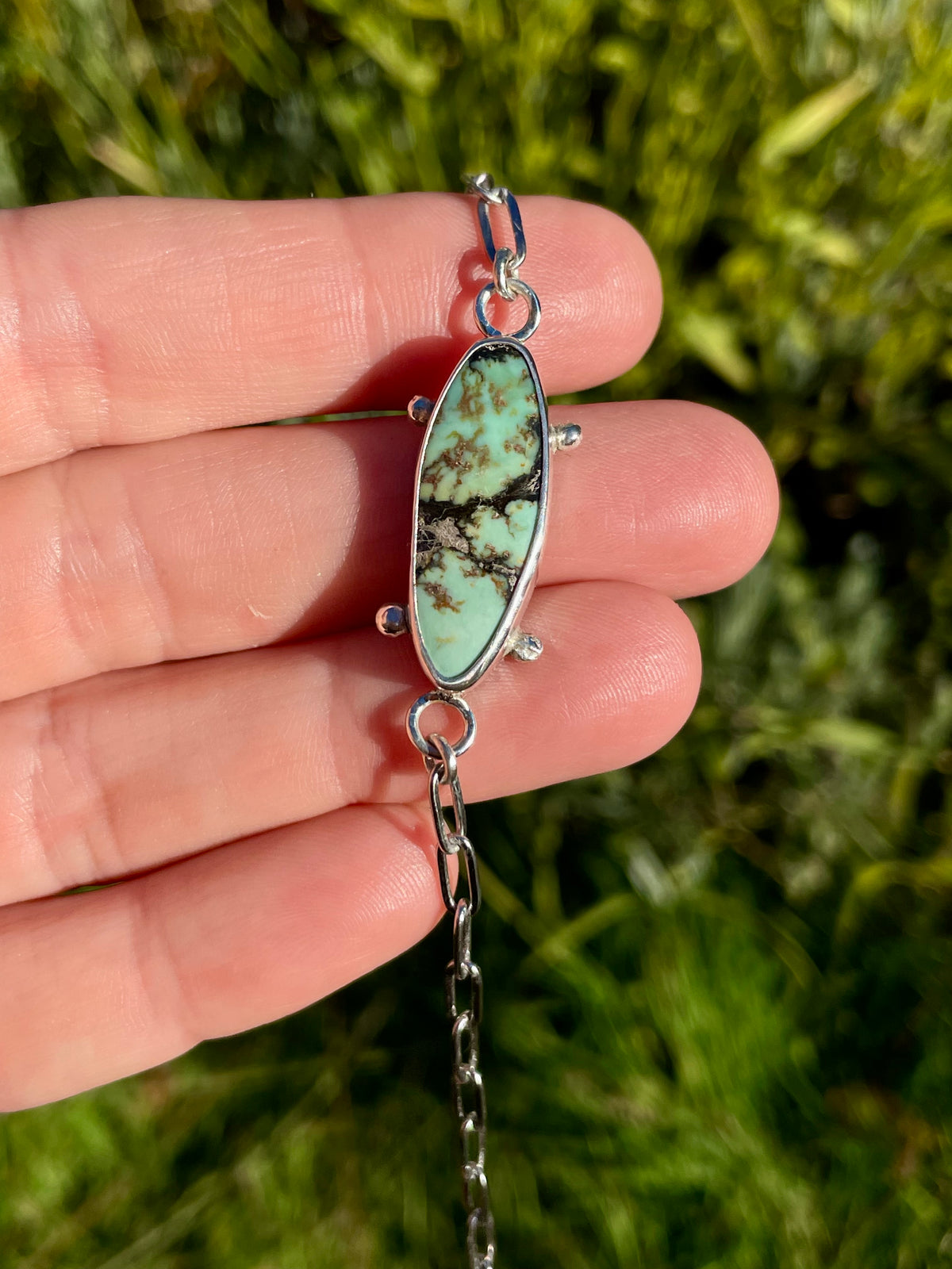 Variscite Chain Bracelet 4