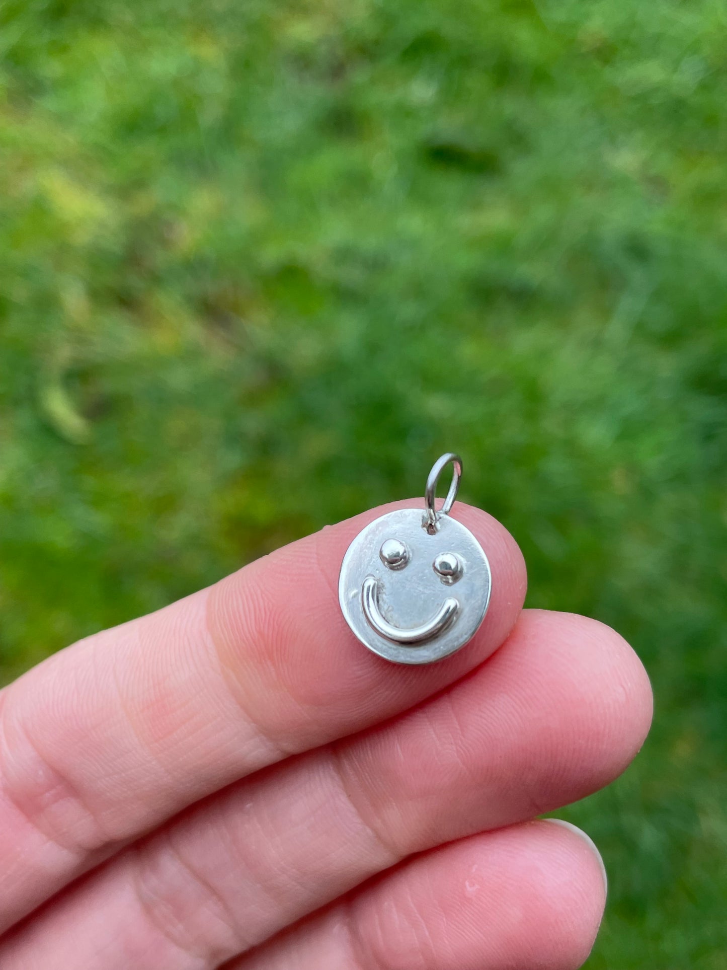 Sterling Silver Smiley Pendant