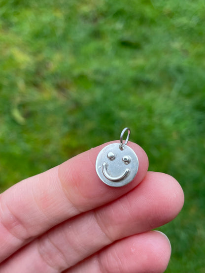 Sterling Silver Smiley Pendant