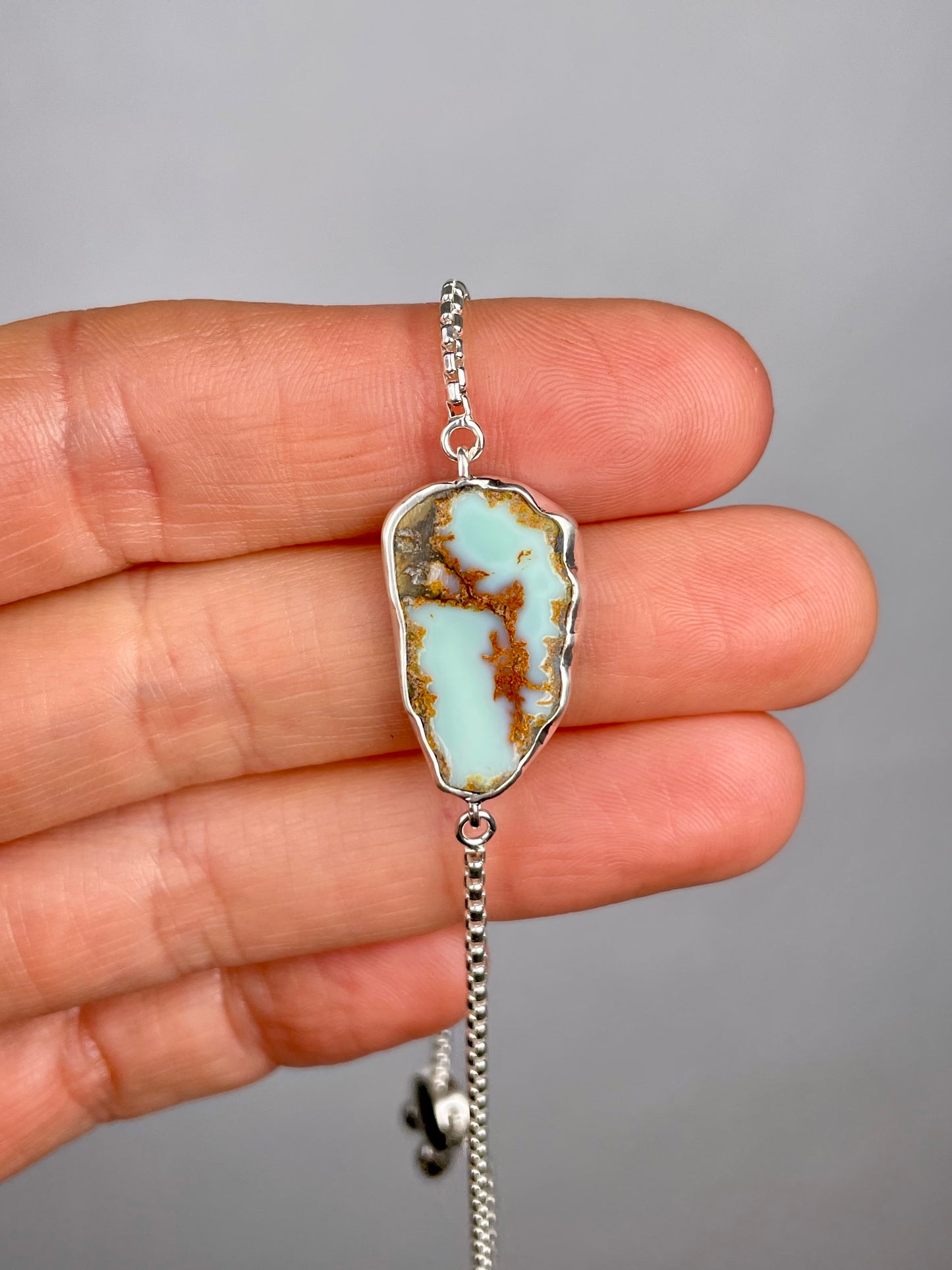 Adjustable Variscite Brancelet 1