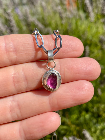 Zinnia bloom Necklace 4