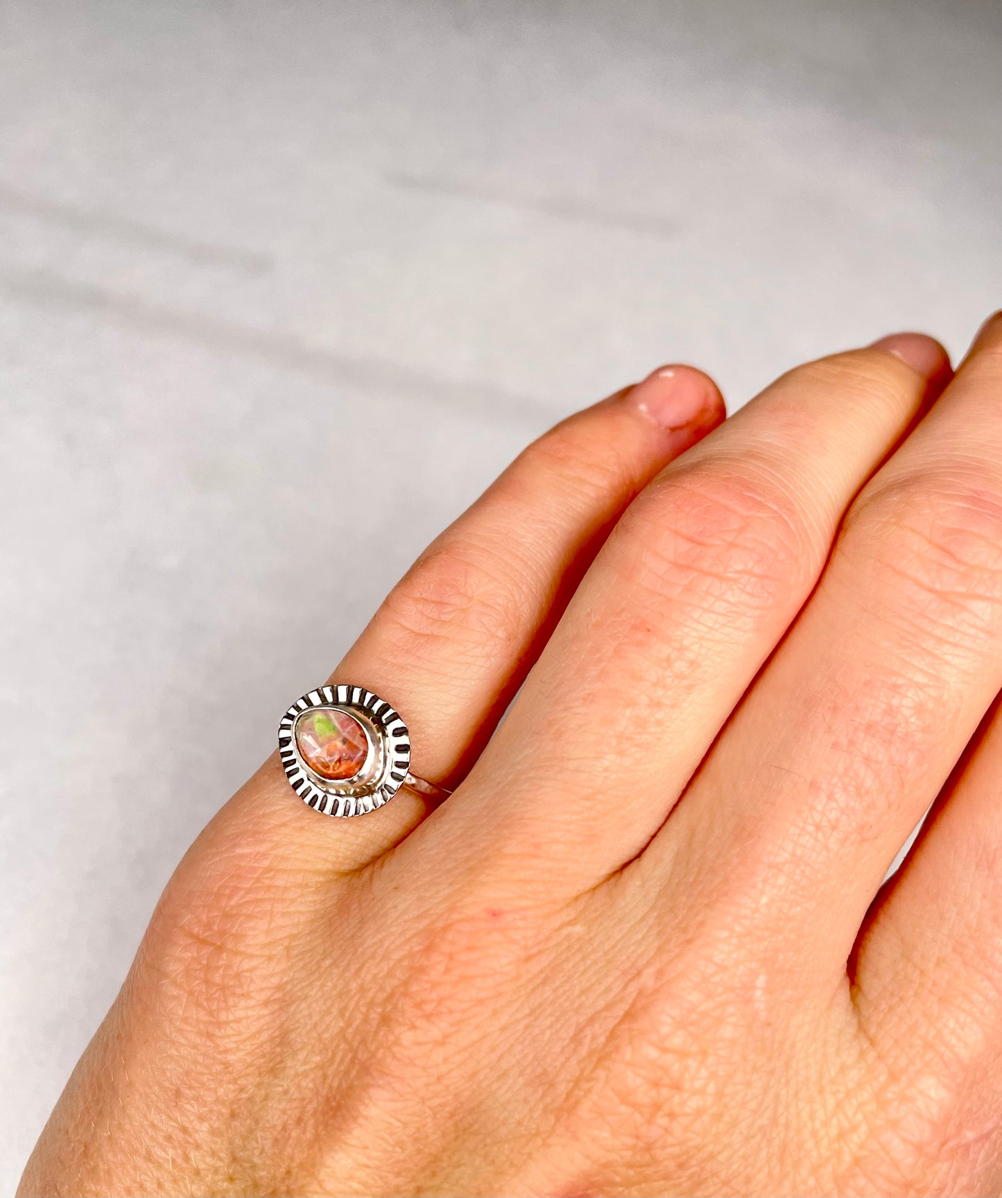 Mexican Fire Opal size 6