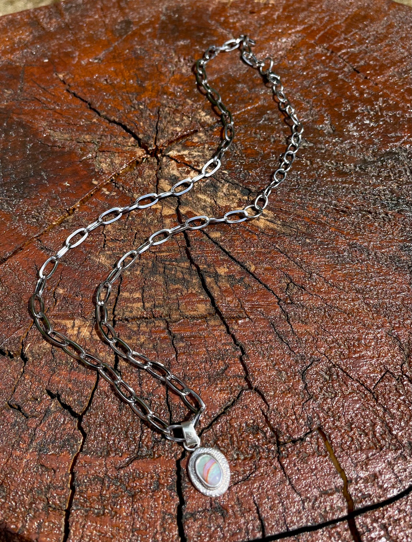 Recycled Australian Opal Pendant 1