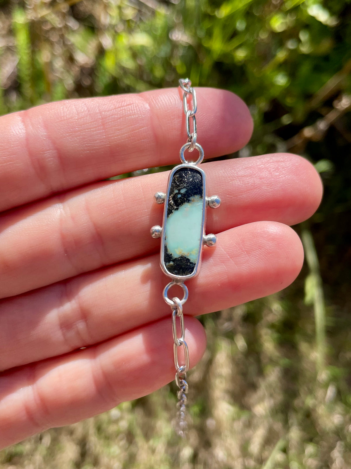 Variscite Chain Bracelet 2