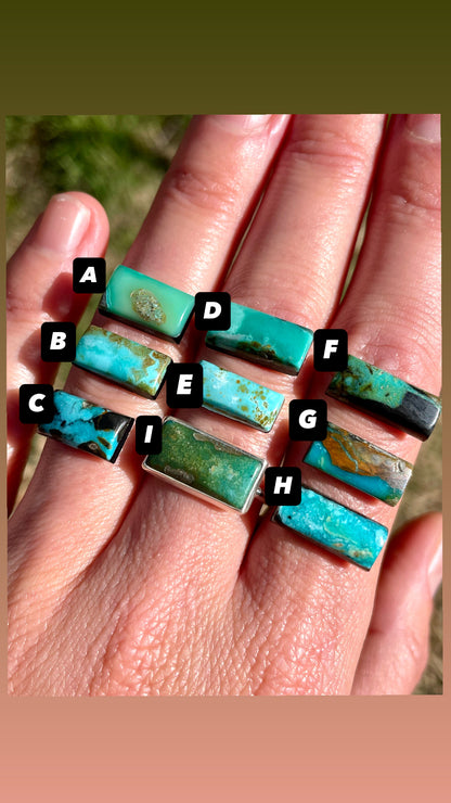 Made-To-Order East/West Turquoise Ring