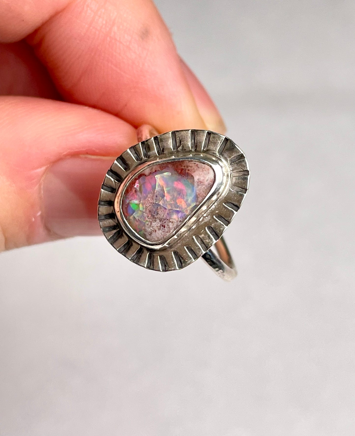 Mexican Fire Opal size 8