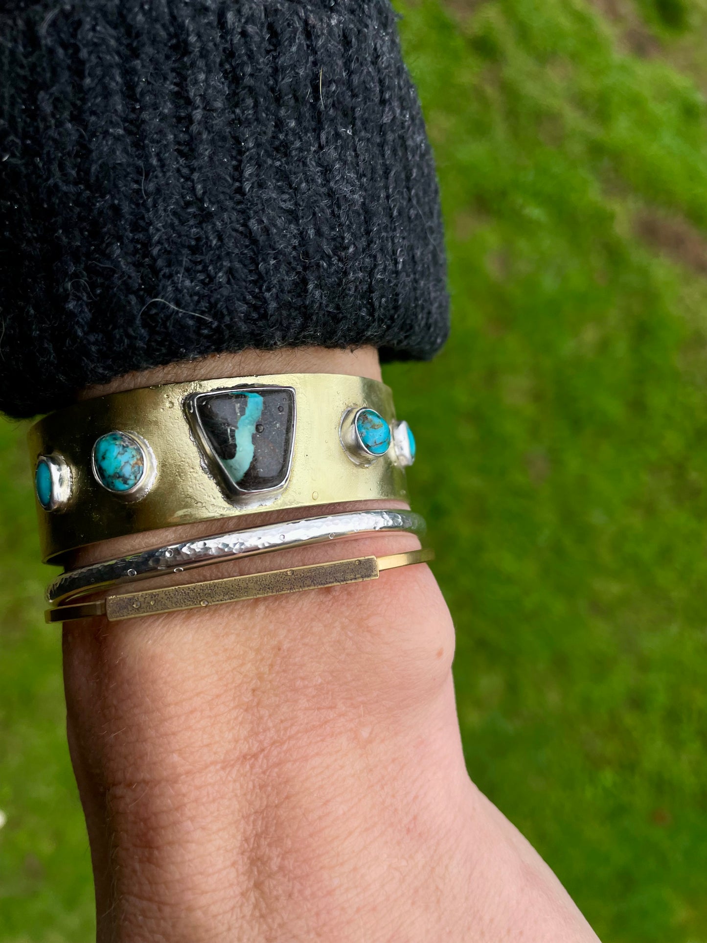 Turquoise statement cuff 1