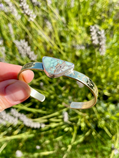Mixed Metal Variscite Cuff 1