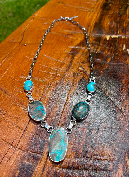 Five Stone Statement Necklace